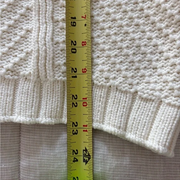 Faherty Cream Textured Crew Neck Sweater - Picture 7 of 9